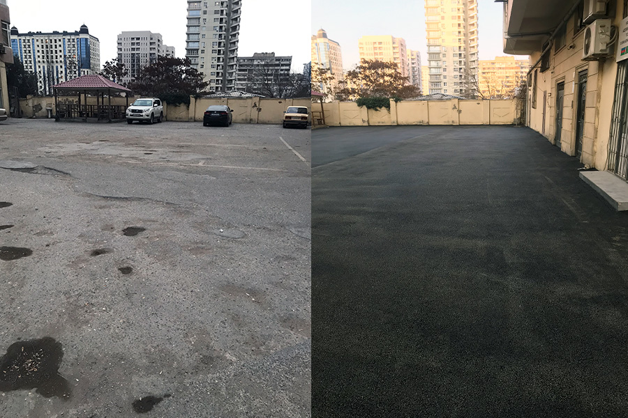 Natiq Şahbazov küçəsində [[yeni asfalt örtüyü salındı]]